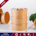 Hot Selling Paper Bowl 500ml Disposable Kraft Paper Salad Bowl